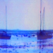 Norfolk, boats at low tide